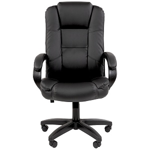 Офисное кресло CHAIRMAN 600 LT, экокожа, черный